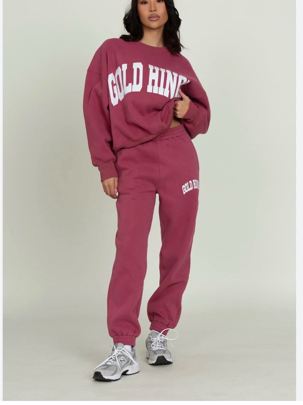 NWT Gold Hinge Pale Mulberry GH Sweatpants